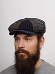 Кепка STETSON арт. 6840912 HATTERAS PATCHWORK (синий / серый)